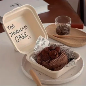 Коробка для бенто-тортов 167×164×93 мм, белая.