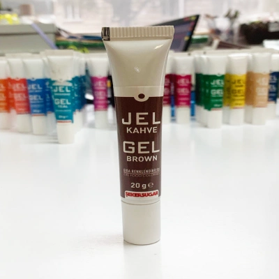 Гелевый пищевой краситель Brown, 20 гр — насыщенно-коричневый. Турция