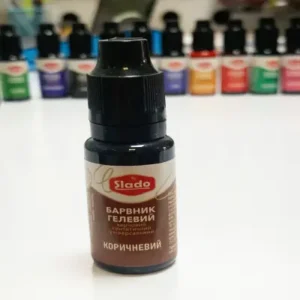 Гелевый пищевой краситель Slado 20мл Коричнневый