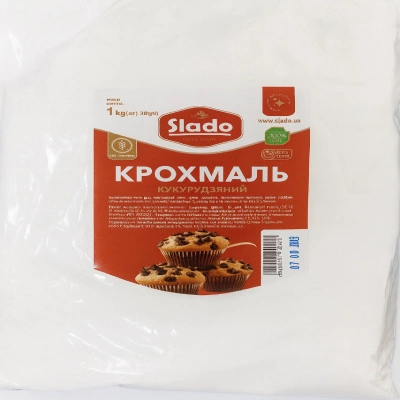 Крахмал кукурузный Slado, 1 кг.