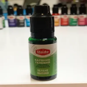 Гелевый пищевой краситель Slado 20мл Зеленое яблоко
