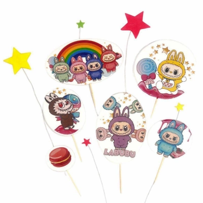 Украшения для торта «LabubuTop», набор с 11 шт.