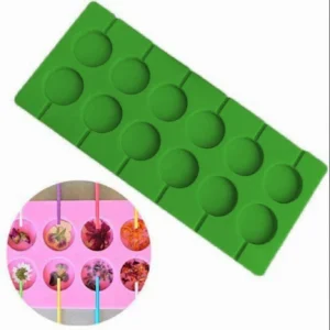 Форма силиконовая для леденцов 26×11 см, диаметр 3,5 см.