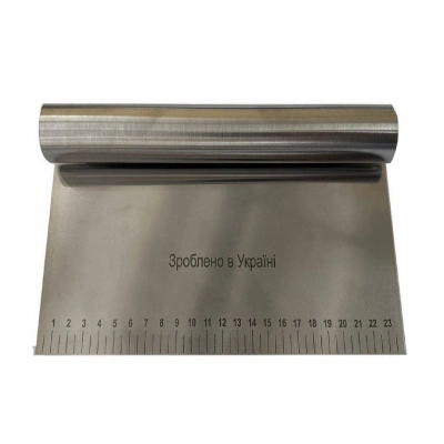 Шпатель металлический с разметкой, 15 см.