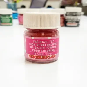 Жирорастворимый пищевой краситель Şeker Sugar (Турция), цвет розовый, 7 гр