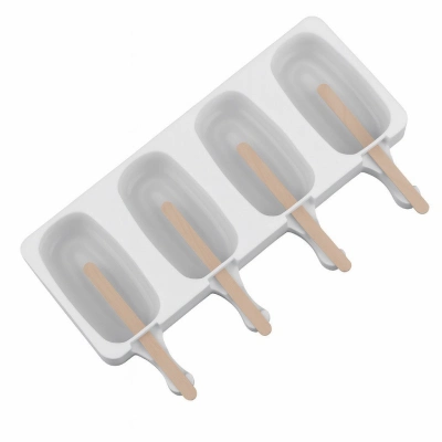 Силиконовая форма для мороженого, 4 ячейки, высота 9 см. 1шт — изображение 2