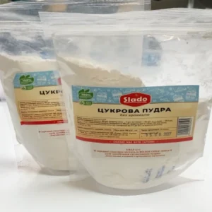 Сахарная пудра Slado 200 г — без крахмала, для выпечки и десертов.