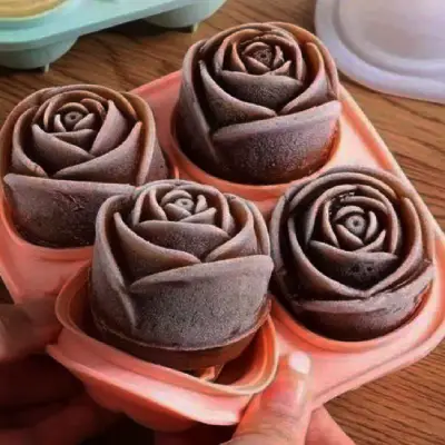 Π‘ΠΈΠ»ΠΈΠΊΠΎΠ½ΠΎΠ²Π°Ρ ΡΠΎΡΠΌΠ° Π΄Π»Ρ Π»ΡΠ΄Π°, ΠΊΠΎΠ½ΡΠ΅Ρ ΠΈ ΡΠΎΠΊΠΎΠ»Π°Π΄Π° "Π ΠΎΠ·Π°" (4 ΡΡΠ΅ΠΉΠΊΠΈ)