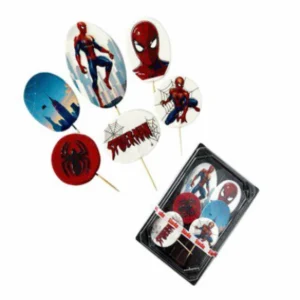 Человек-паук TOP — набор кондитерских украшений, 6 элементов.