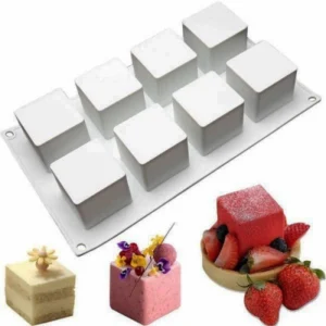 Форма силиконовая “Куб”, 8 шт., 5×5 см