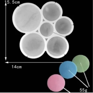 Форма силиконовая “Кружки”, 6 шт.
