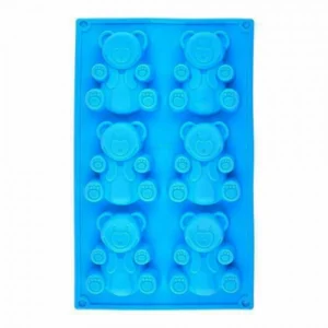 Форма силиконовая “Медвежата”, 6 шт., 8 см.