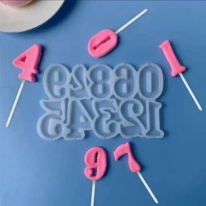 Форма силиконовая “Цифры”, 10 шт., 17×11 см.