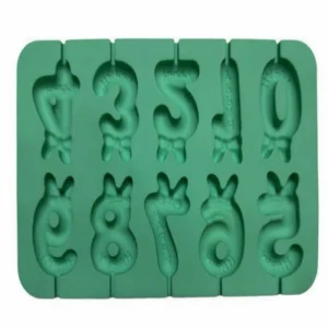 Форма силиконовая для леденцов «Детские цифры».