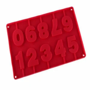 Силиконовая форма «Цифры» для шоколада и выпечки.