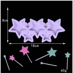 Форма силиконовая “Звёзды”, 7 шт.