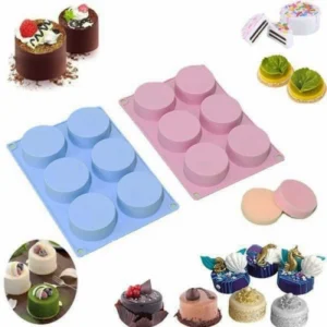 Форма силиконовая «Тарты» из 6 ячеек.