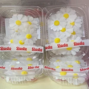Вафельные ромашки Slado — съедобный декор для тортов.