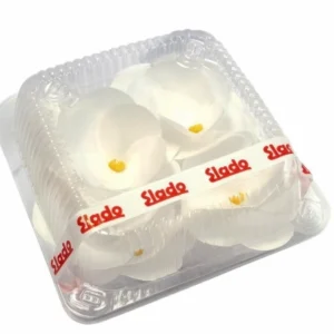 Вафельные камелии белые, набор 12 штук.