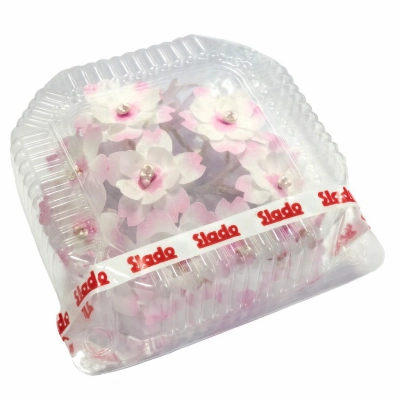 Вафельные анемоны розовые, набор 30 штук.