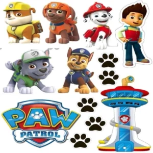 Вафельная картинка «Щенячий патруль» на листе А4.