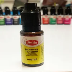 Гелевый пищевой краситель Slado 20мл Желтый