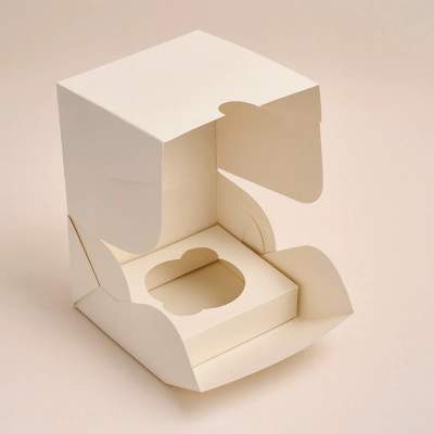 Коробка для 1 капкейка, размер 120×85×90 мм.