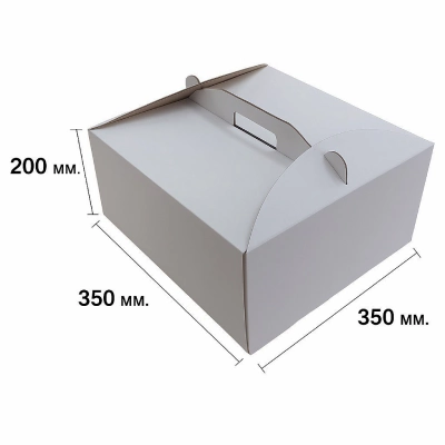 Коробка для торта с ручкой 1шт — изображение 2