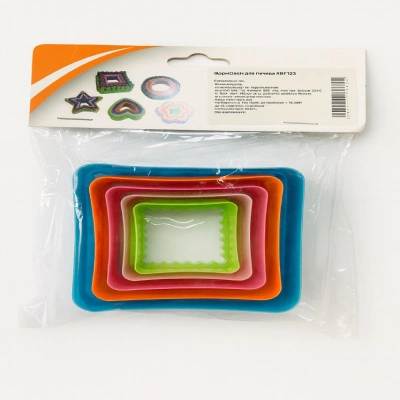 Набор форм для печенья, 5 шт. Размеры: 7–3 см. 1шт — изображение 2