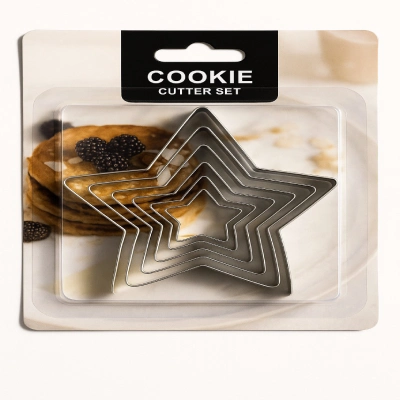 Набор вырубок «Звезда», 5 шт. (8, 7, 6, 5, 4 см).