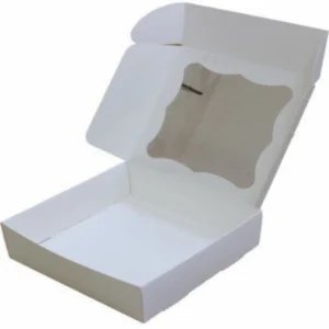 Коробка для зефира с окошком, 20×20×7 см.