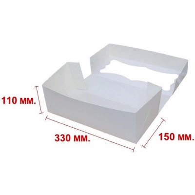 Коробка белая для рулета с окошком. 1шт — изображение 2