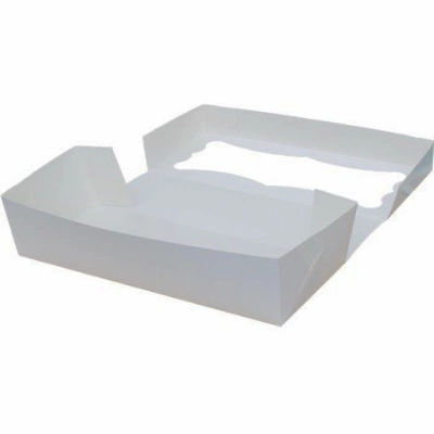 Коробка белая для рулета с окошком.