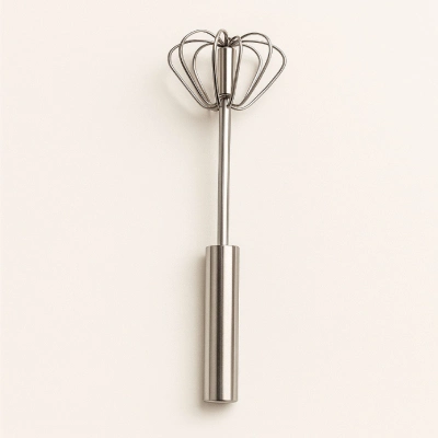 Полуавтоматический венчик 25,5 см из нержавеющей стали.