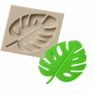 Силиконовый молд листок «Монстера» для шоколада, мастики и декора.