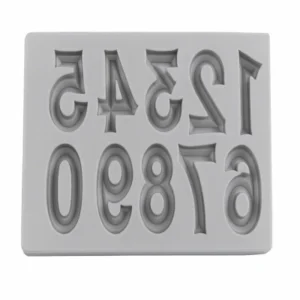 Силиконовый молд «Цифры», высота цифры 2,3 см.
