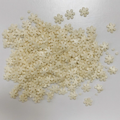 Кондитерская пищевая посыпка «Снежинка белая перламутровая»