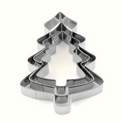 Металлическая вырубка «Ёлочка», набор 3 шт.