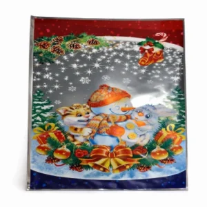 Полипропиленовый пакет «Новый год». Размер 250×400 мм, плотность 25 мкм.