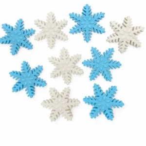 Кондитерское украшение «Снежинка фигурная», набор 9 шт.