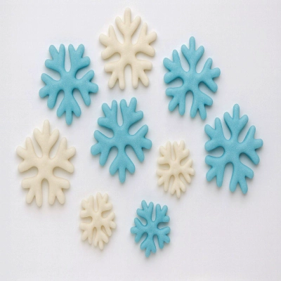 Кондитерские украшения «Снежинки», 9 шт.