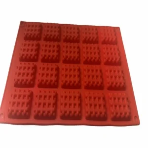 Силиконовая форма «Вафли» для муссовых и евродесертов. 20 ячеек по 4,5 см.