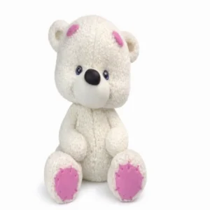 Кондитерское украшение «Мишка Тедди» с розовыми лапками, высота 6,5 см.