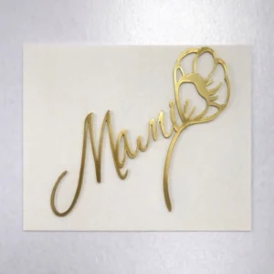 Золотой топпер «Маме»