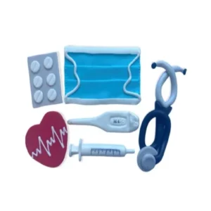 Набор сахарных украшений «Медицинский», 6 шт — декор для торта.