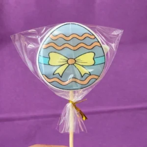 Леденец-яйцо с рисунком, 6 см.