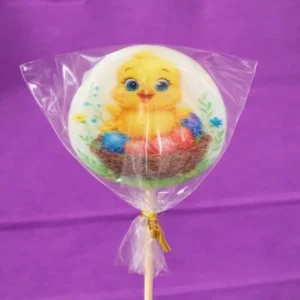 Леденец-яйцо с рисунком, 6 см.