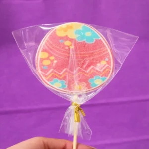 Леденец-яйцо с рисунком, 6 см.