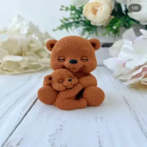 Мишка с медвежонком из шоколадной глазури, 1 шт.